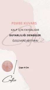 Pembe Kuvars Doğaltaş Kütle Taş 4 Cm - 4