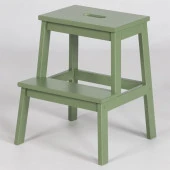 Basamaklı Ahşap Tabure Yeşil Renk thumbnail 1