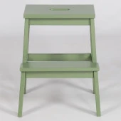 Basamaklı Ahşap Tabure Yeşil Renk thumbnail 2