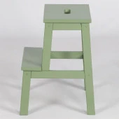 Basamaklı Ahşap Tabure Yeşil Renk thumbnail 3