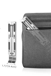 Metal Laptop Tablet Standı Tüm Modellerle Uyumlu Yükseltici Açı Ayarlı Katlanır Tablet Tutucu - 8