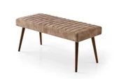 Mutfak Bank Bench Oturma Markiz 95cm Kahve Kumaş - 7