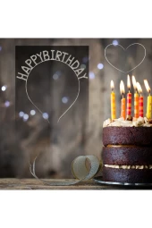 Doğum Günü Happy Birthday Metal Kristal Taşlı Taç - 1