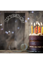 Doğum Günü It's My Birthday Metal Kristal Taşlı Taç - 1