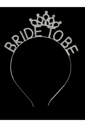 Bride To Be Metal Kristal Taşlı Taç Bekarlığa Veda Nedime Tacı - 2