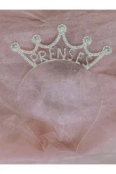 Prenses Doğum Günü Davet Event Metal Kristal Taşlı Taç - 3