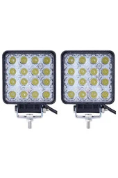 2 Adet 16 Ledli Off Road Sis Farı Çalışma Lambası 12 Volt - 1