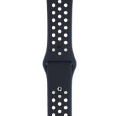 Apple Watch 38-40 mm Silikon Kayış - Siyah/Gri thumbnail 1