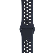 Apple Watch 38-40 mm Silikon Kayış - Siyah/Gri thumbnail 2