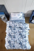 Clasy Ranforce Yatak Örtüsü Tek Kişilik Mavi V1 Mavi - 1