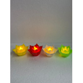 4'lü Gül Mum Gece Lambası - 1