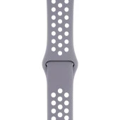 Apple Watch 38-40mm Silikon Kayış - Gri/Beyaz thumbnail 1