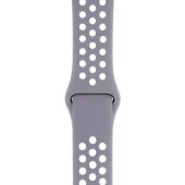 Apple Watch 38-40mm Silikon Kayış - Gri/Beyaz thumbnail 2