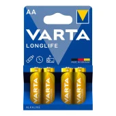Varta Longlife AA 1223 Kalem Pil 4 lü Paket - 1