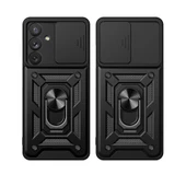 Galaxy A54 Kılıf Magnetik Standlı Kamera Korumalı Sürgülü Vega Kılıf thumbnail 4