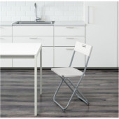 IKEA Gunde Beyaz Katlanır Sandalye - 1