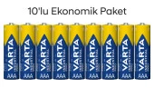 Varta Endüstriyel Pro AAA 4003 Kalem Pil 10 lu Paket - 1