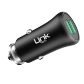 LinkTech M580 12W 2.4A Metal Araç İçi Şarj Aleti Adaptör (Başlık) - 5