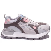 Dagoster DZS07-20135 Gri Pembe  Ortopedik Günlük Kadın Spor Ayakkabı - 2