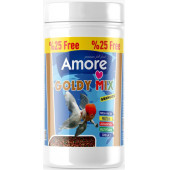 Amore Protein Garlic Malawi Ciklet 2.4Kg Pro Chips Kova Balık Yemi,Betta-Goldy Mix-Tropikal- 4x125ml - 5