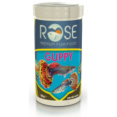 Amore Tetra-Melek-Lepistes 4lü Balık Yemi Seti,Tropical Mix 125ml,Rose Guppy 250,Algae Garlic,Mix Flakes - 4