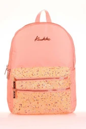 Kaukko Magic Dreams Sırt Çantası Taşlı Pullu Somon K1731 thumbnail 1