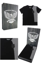 Beşiktaş Orijinal Sıfır Yaka Çocuk T-shirt Hediyelik Ahşap Kutulu thumbnail 2