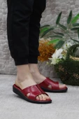 Ceyo 9200-3 Kırmızı Ortopedik Rahat Kadın Terlik thumbnail 1