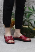 Ceyo 9200-3 Kırmızı Ortopedik Rahat Kadın Terlik thumbnail 2