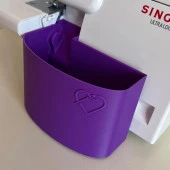 Singer Overlok Makinası Çöp Kutusu XL Mor - 3