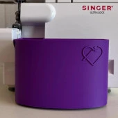 Singer Overlok Makinası Çöp Kutusu XL Mor - 4