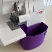 Singer Overlok Makinası Çöp Kutusu XL Mor - 7