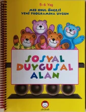 Sosyal Duygusal Alan - 5-6 Yaş Spiral Cild Büyük Boy x - 1