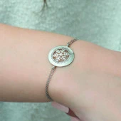 925 Ayar Gümüş Kar Tanesi Bileklik thumbnail 3