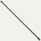 925 Ayar Gümüş Siyah Taşlı Su Yolu Bileklik - 2