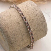 ​925 Ayar Gümüş Kare Zultanit Taşlı Kadın Bileklik thumbnail 1