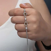 ​Gümüş Damla Zultanit Taşlı Kadın Bileklik thumbnail 1