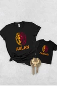 Sarı Kırmızı Aslan Parçası Baba Oğul Kız TEK ÜRÜN FİYATIDIR KOMBİN YAPMAK İÇİN EN AZ 2ADET SEPETE EK - 1