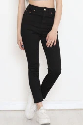 Dar Paça Likralı Kot Pantolon Siyah1 - 18221.1431. thumbnail 1