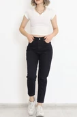 Boyfriend Kot Pantolon Koyulacivert - 11917.1431. - 5