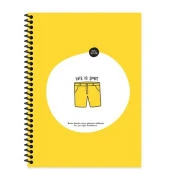 Hisli Şeyler Spr.Kar.Kapak Stickerli Defter 18,5x25 80 YP Kar. - 1