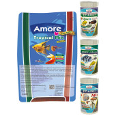 Amore Tropical Mix Selection 460gr, Lotus Protect 3 Pro 100ml Tropik Balık Yemi Set thumbnail 1