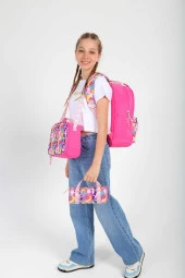 Kaukko Double Stripe Sırt Çantası Pink K1762 thumbnail 4