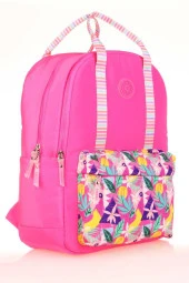 Kaukko Double Stripe Sırt Çantası Pink K1762 thumbnail 5