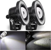 89 mm Beyaz Mercekli Angel LED Halkalı Sis Farı - 2