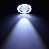 89 mm Beyaz Mercekli Angel LED Halkalı Sis Farı - 3