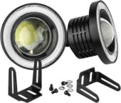 89 mm Beyaz Mercekli Angel LED Halkalı Sis Farı - 4