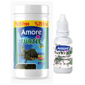 Amore Turtle Green Sticks 125 + 250 + 100 ml Bonisa, Lotus Su Kaplumbağası Yemi ve Vitamin Seti - 2