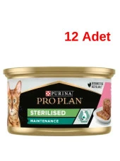 Pro Plan Ton Balıklı ve Somonlu Kısırlaştırılmış Kedi Konservesi 85 Gr 12 Adet - 1