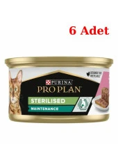 Pro Plan Ton Balıklı ve Somonlu Kısırlaştırılmış Kedi Konservesi 85 Gr 6 Adet - 1